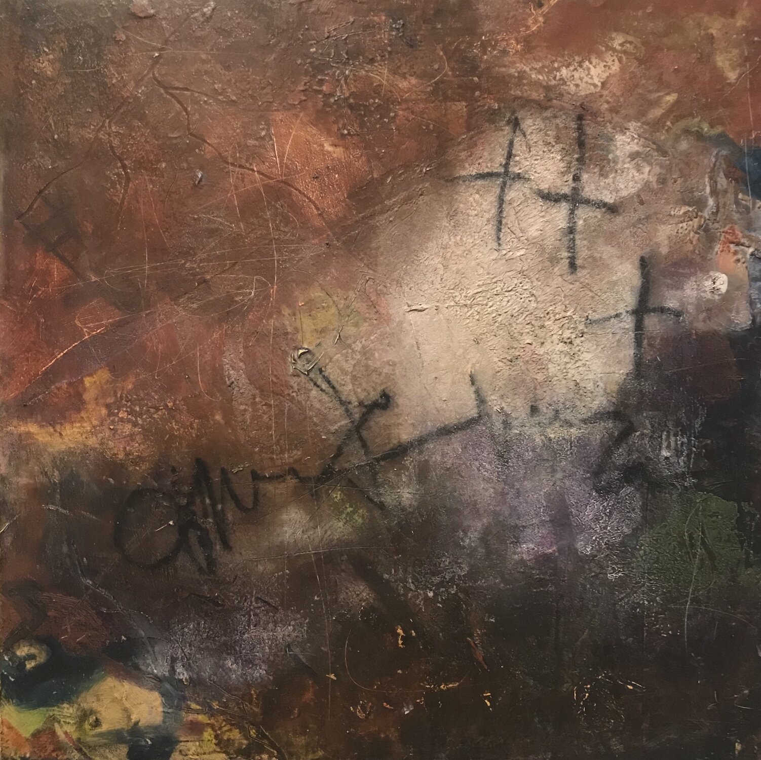 Carole Germano , Let It Be oil on cradled panel, 12 x 12 in. $325