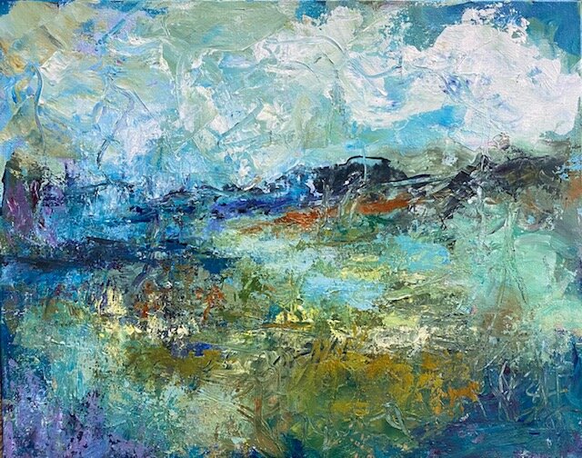 Linda Kauss , Road Trip acrylic, 20 x 16 in. $650