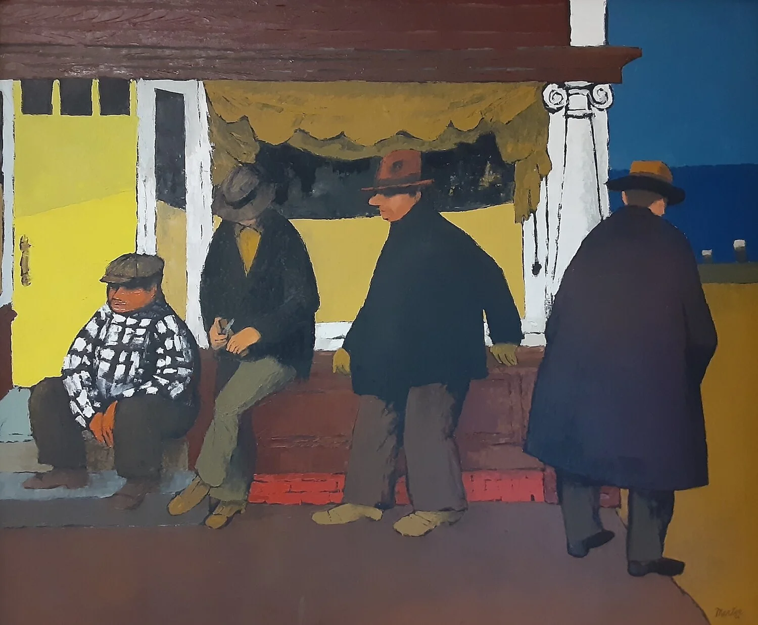 Roger Martin , Waiting, 1956 , Oil on canvas, 30 x 36 in.