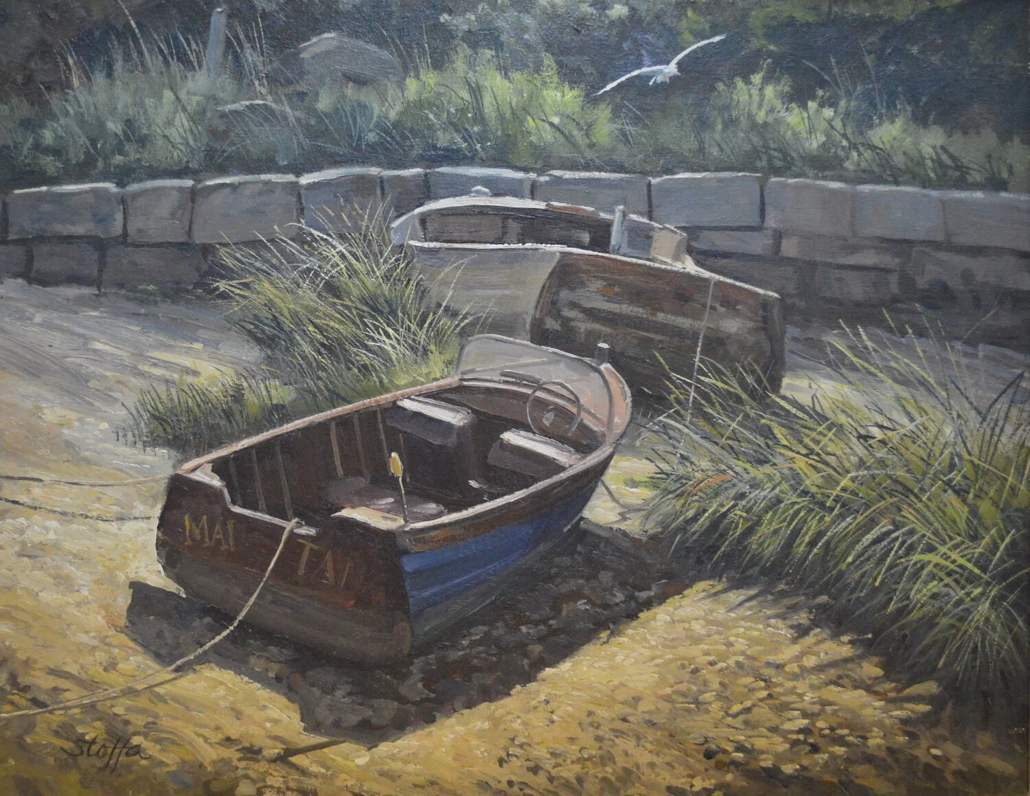   Michael Stoffa ,  Mai Tai , Oil on linen, 22 x 28 in. 