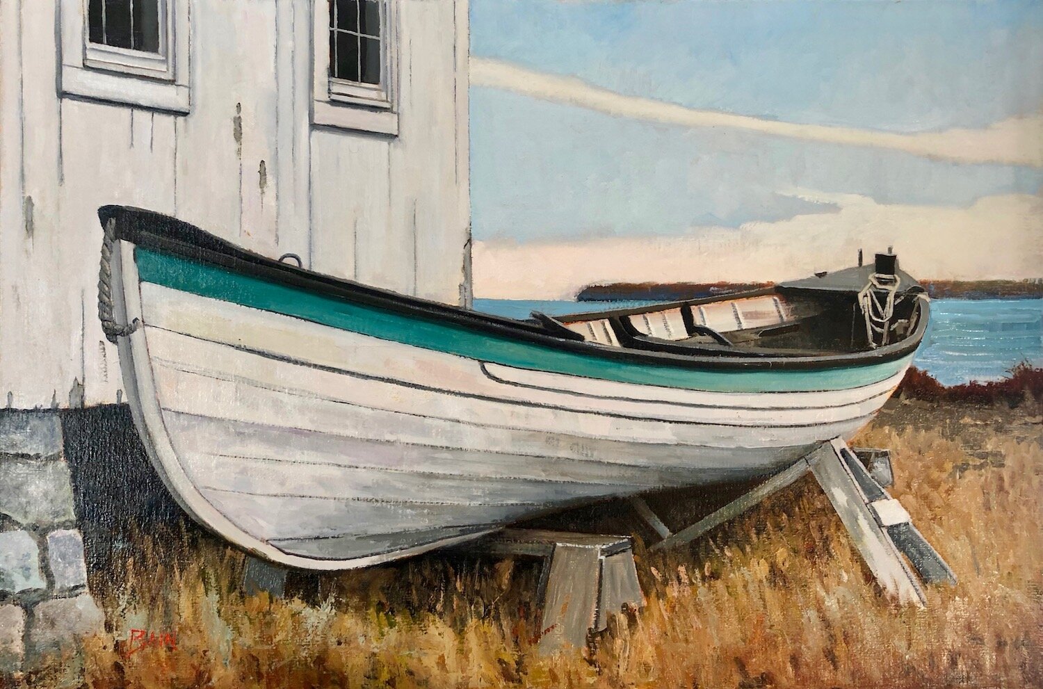 Peter Bain , Wait and See Oil on linen, 24 x 36 in. $2,600