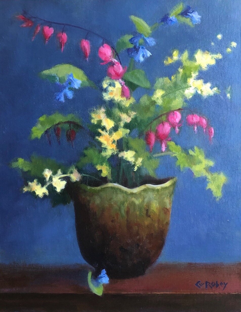 Carol Robey , Old Fashioned Bouquet Oil on panel, 14 x 11 in. $700