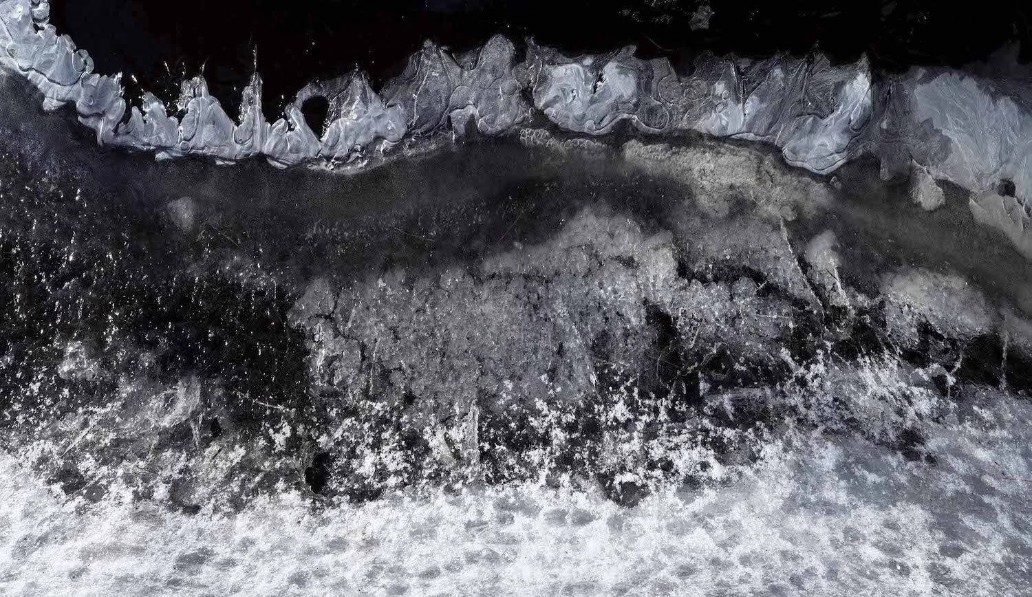 Ed Monnelly , Thawing Ice Archival Digital Print, 10 x 18 in. $325
