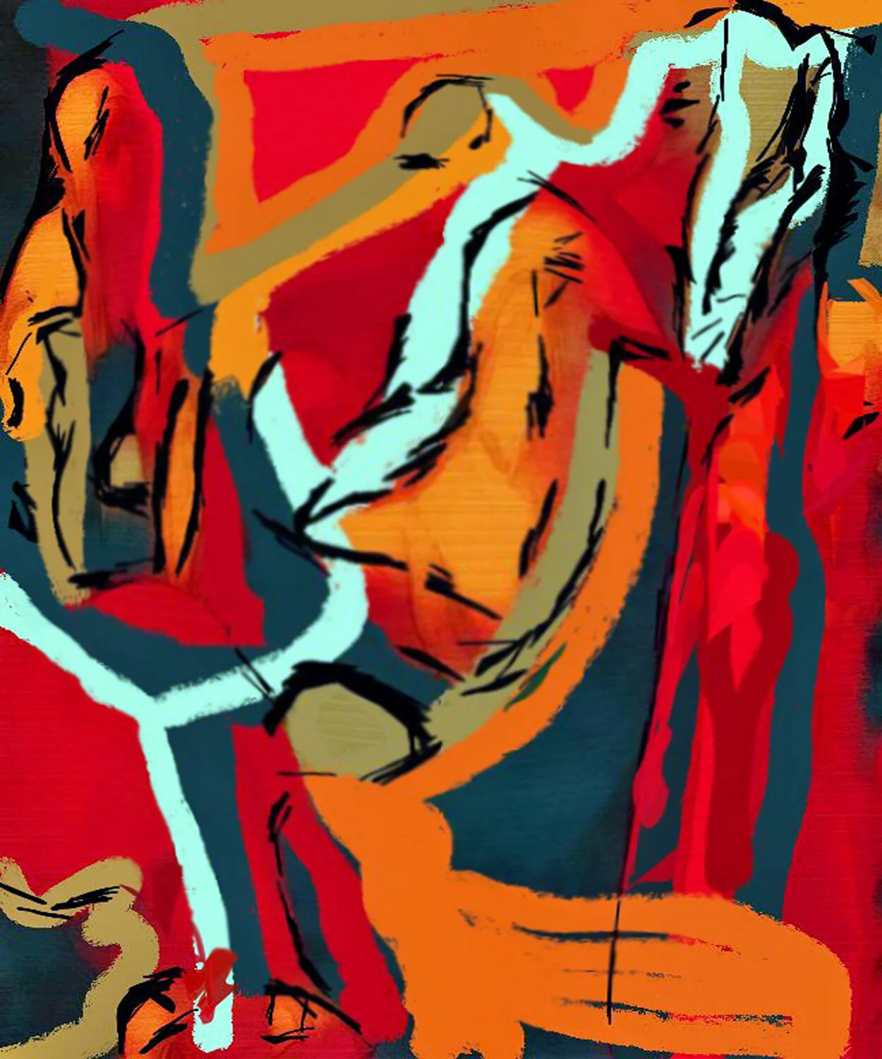   Otto Laske,   Improvisation No. 4  Digital, 24 x 20 in.  $1,750  