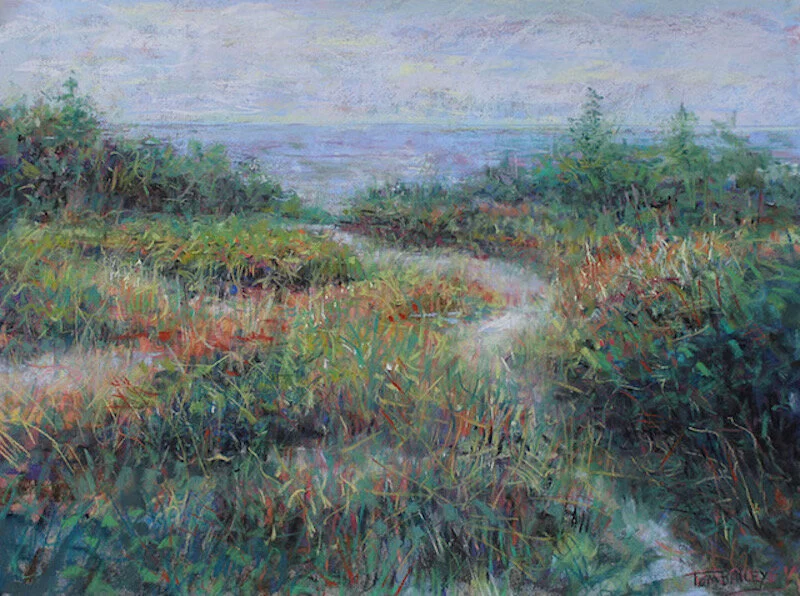   Tom Bailey,   Halibut Path  Pastel, 12 x 16 in.  $960  