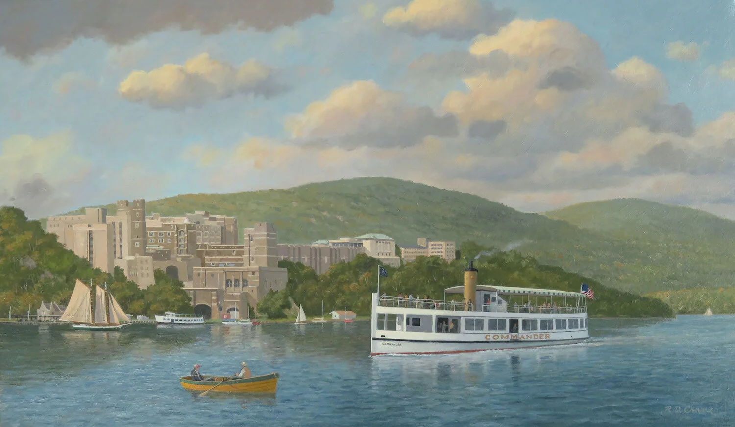 Ray Crane , Commander At West Point Oil on canvas, 14 x 24 in. $4,800