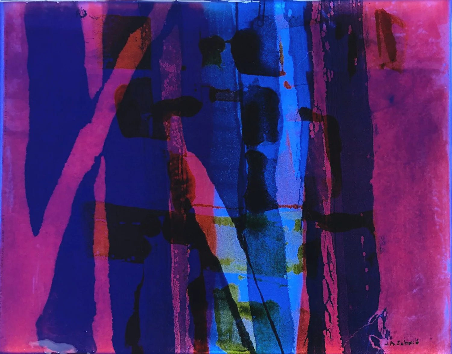 J.A. Schmid , Look Beyond Illuminated install., 25 x 31 in. $1,200