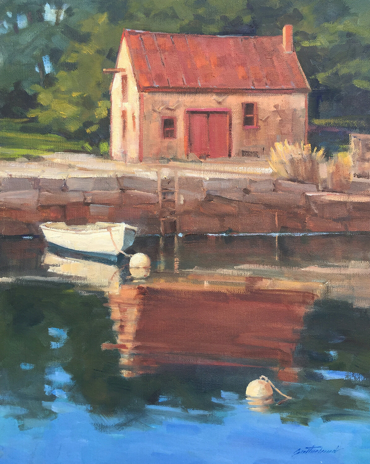 Janet Sutherland , At Lanes Cove Oil, 11 x 14 in. $950 The Movalli Family Award for excellence in painting