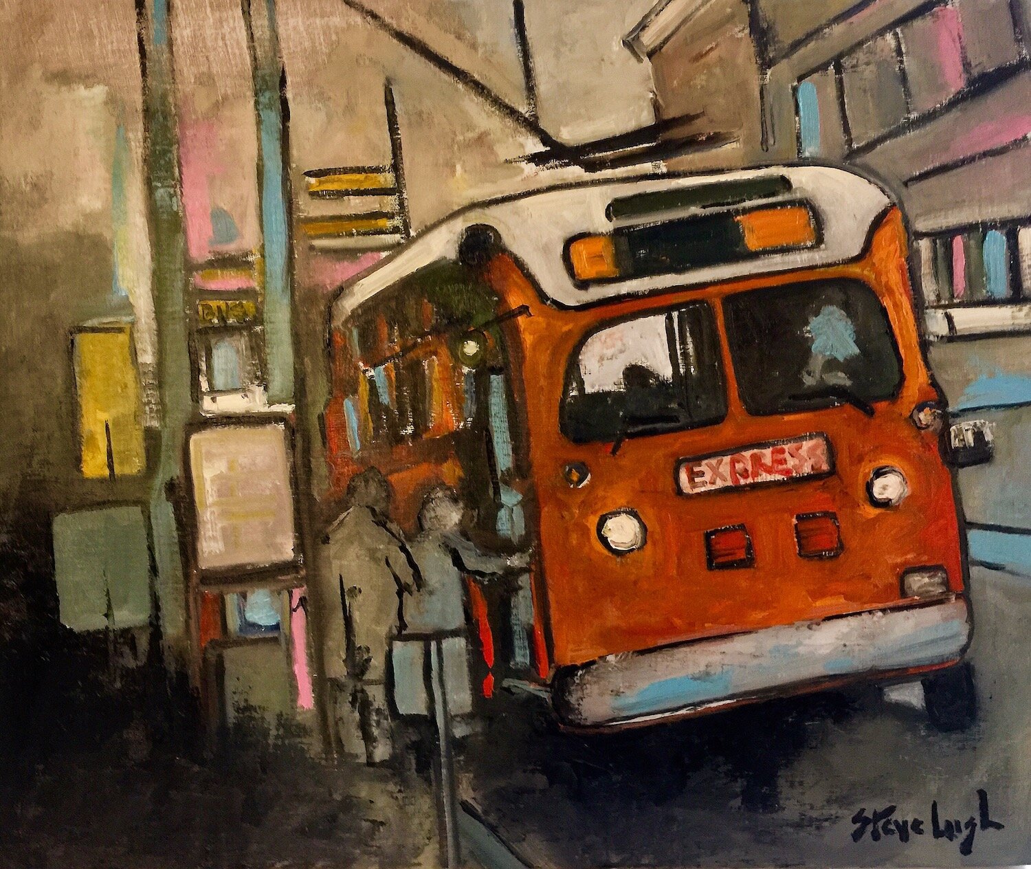 Steve Lush , Express Oil, 20 x 24 in. $3,000