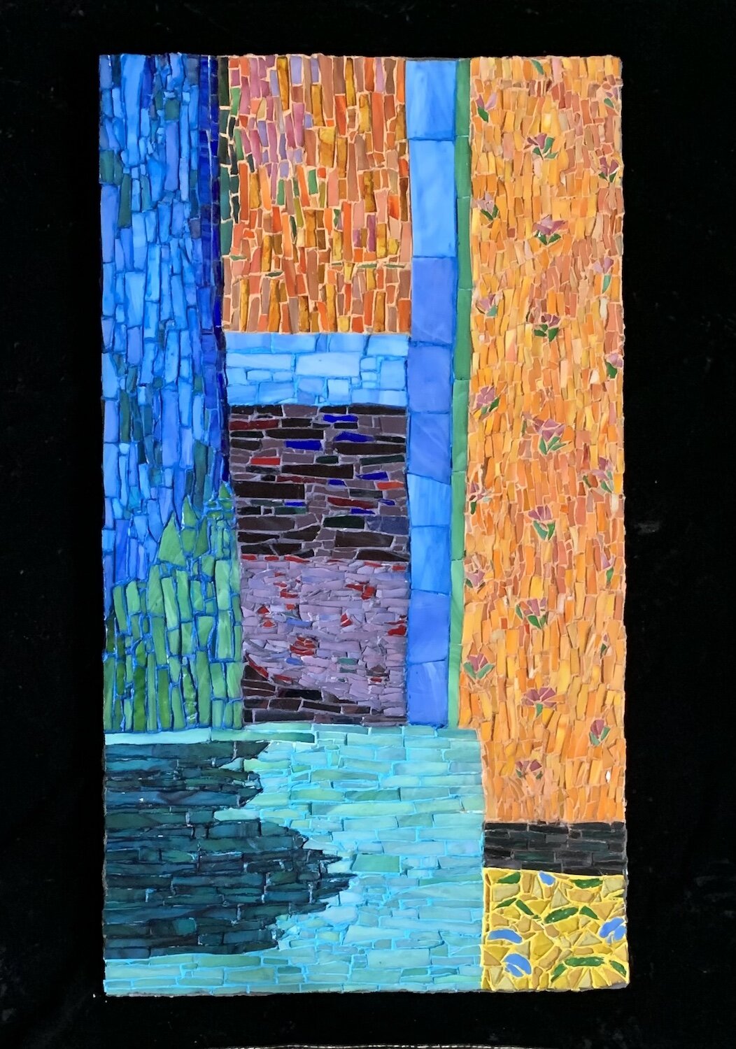 Cassie Doyon , Tribute to Bonnard Mosaic, 36 x 20 in. $1,200