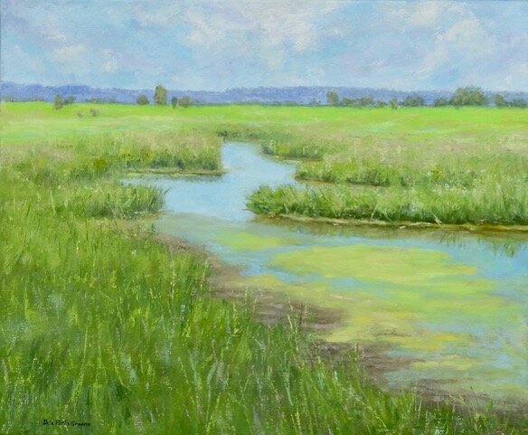 Dale Partis Greene , Morning on the Marsh Oil, 20 x 24 in. $1,500