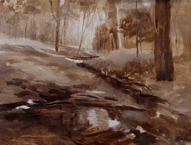 Tom Bailey , Mocha Mist Oil, 16 x 20 in. $1,600