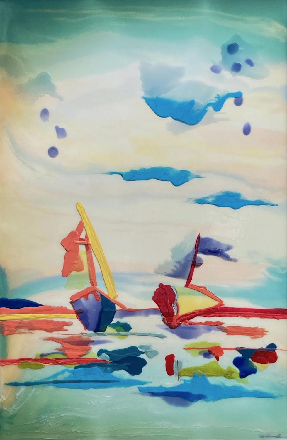 Pamela Wamala , Sailing Lessons From Zyg Acrylic, 37 x 25 in. $2,500