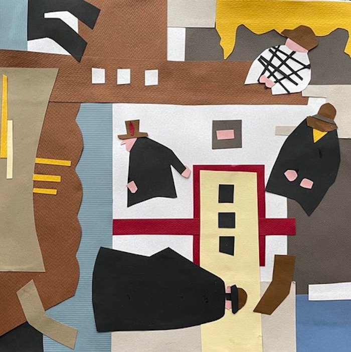 Michelle Champion , Waiting Collage Paper $300