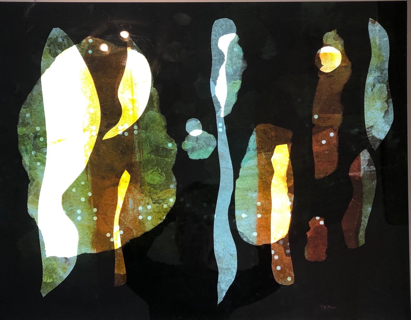 J. A. Schmid , Time Passing Illum. multimedia, 28 x 25 in. $1,200