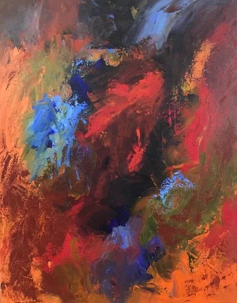Carmela Martin , Floral Cascade Acrylic, 20 x 16 in. $800