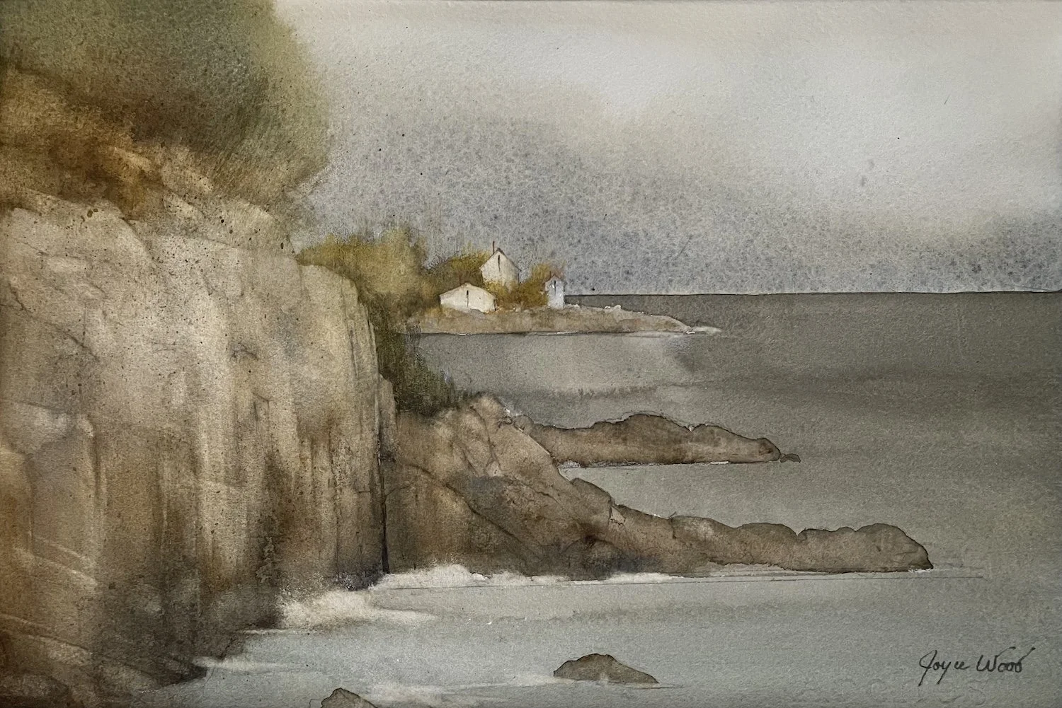 Joyce Wood , Cape Ann Shore Watercolor, 16 x 20 in. $500