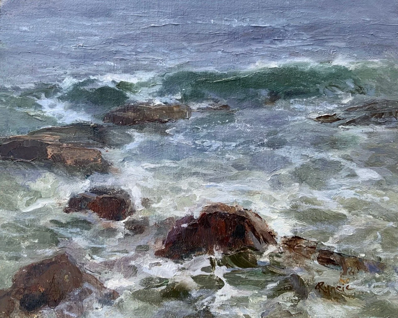 Peg Runcie , At Low Tide Oil, 8 x 10 in. $650