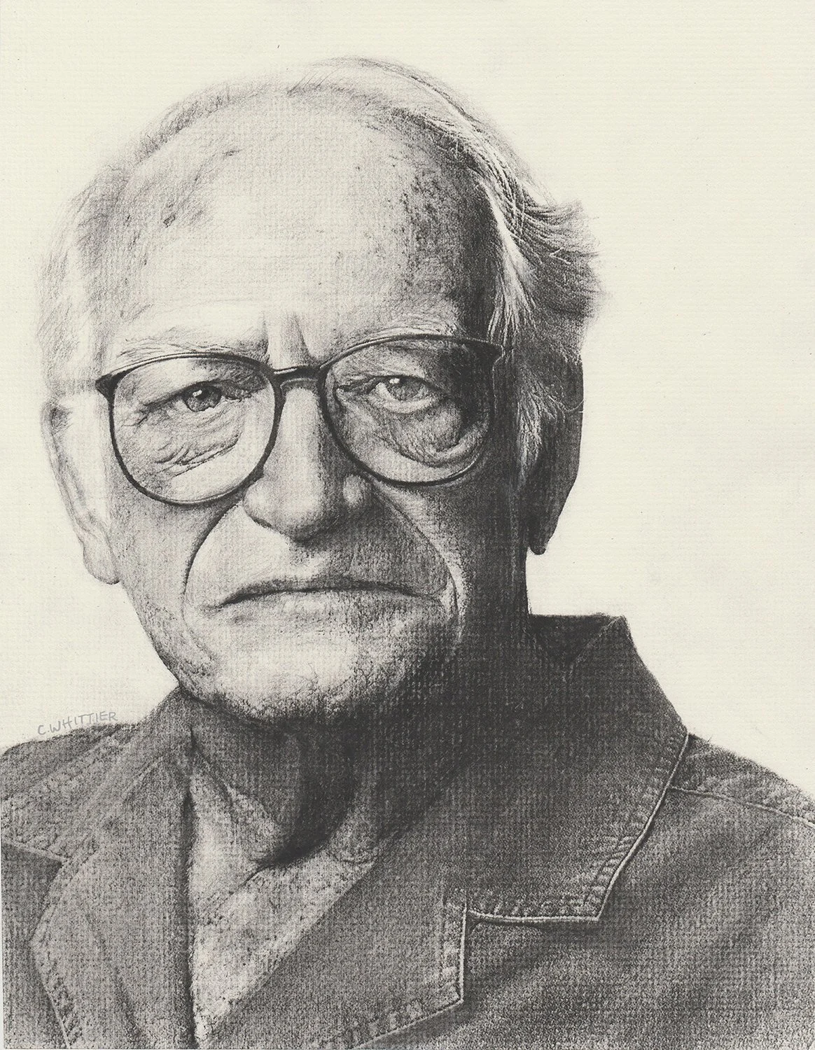   Cyrus Whittier ,  Barry Morris Goldwater  Charcoal, 11 3/4 x 17 in.  NFS  