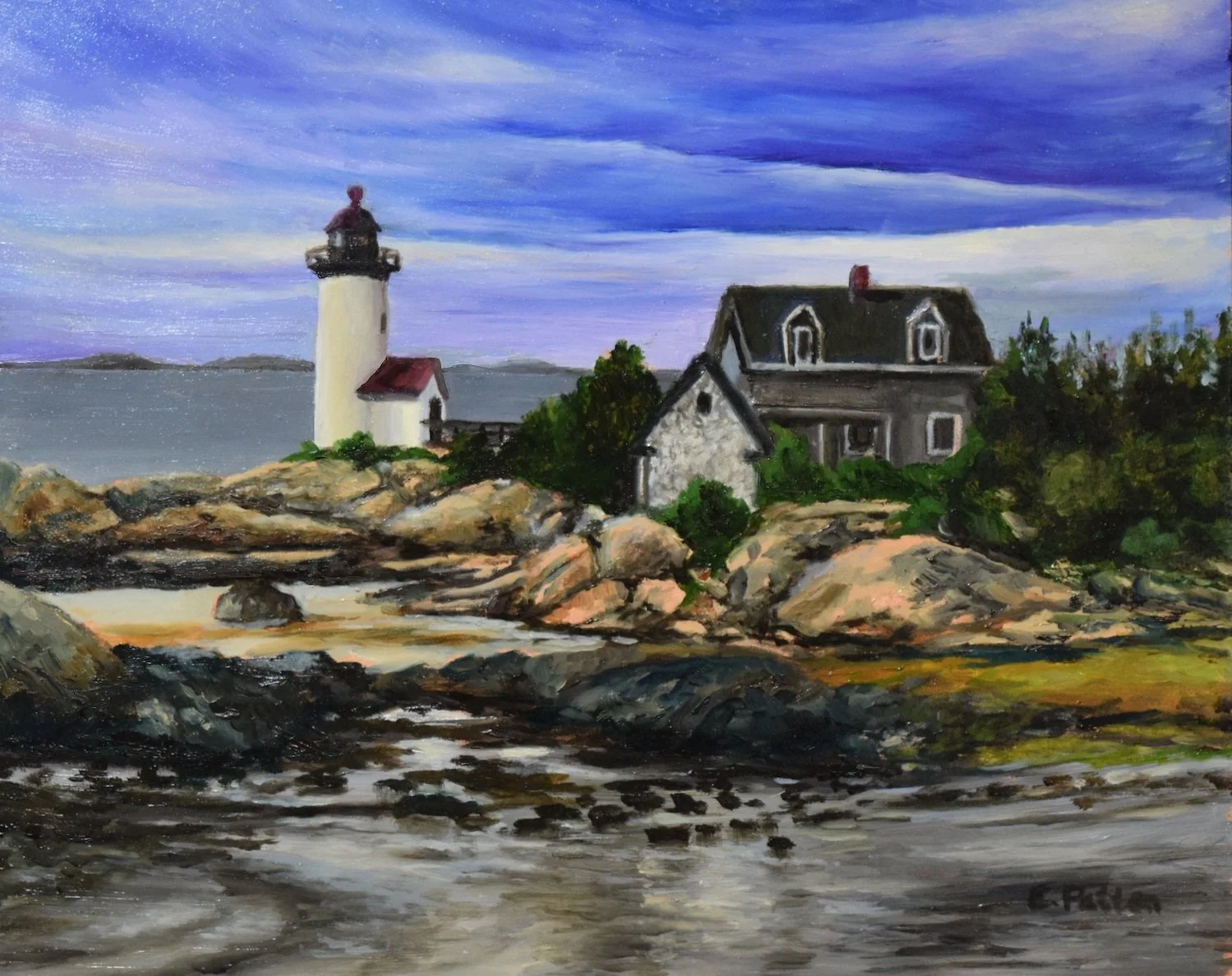   Eileen Patten Oliver,   Annisquam  Oil, 8 x 10 in.  $700  