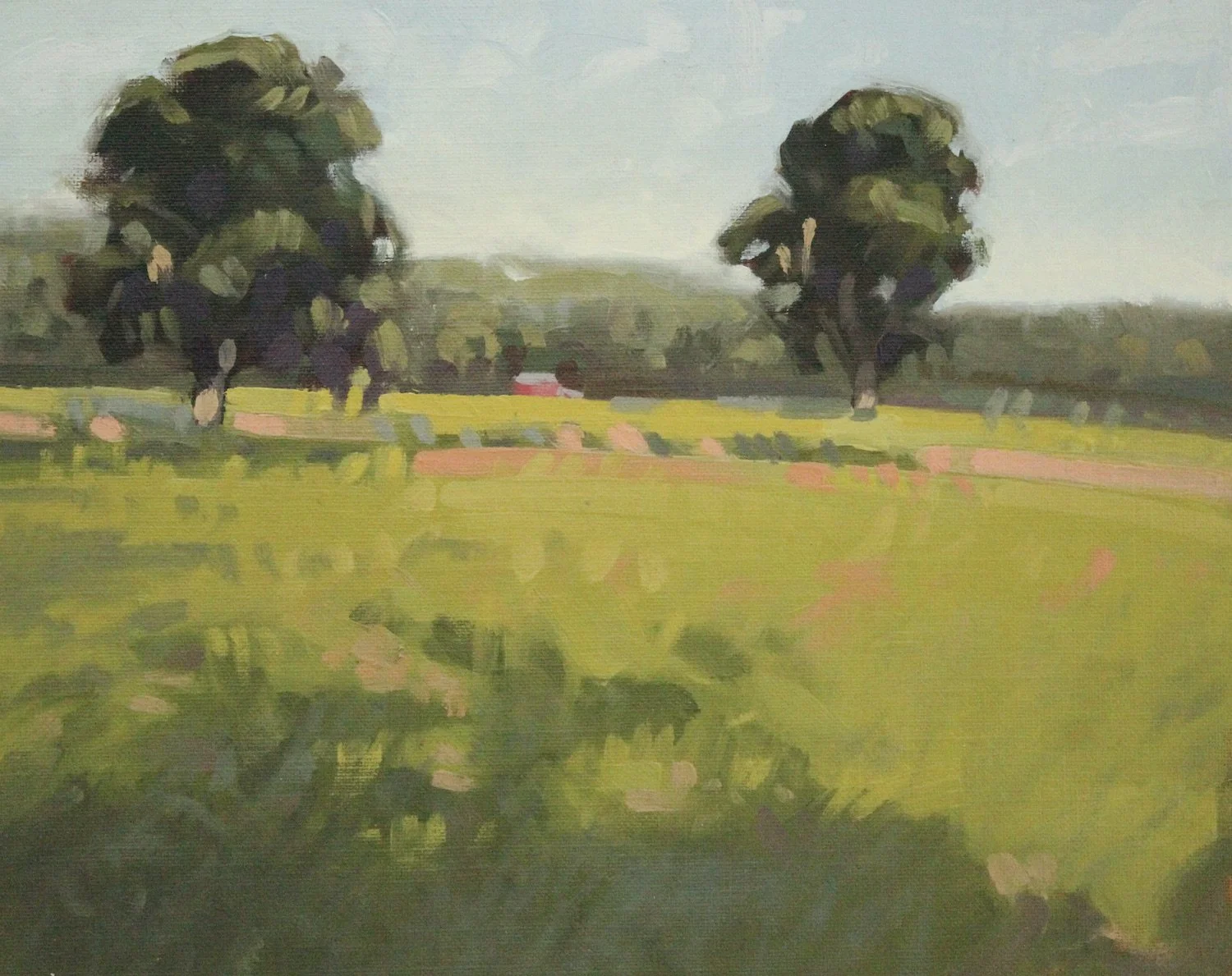   George Martin ,  Farm Field  Oil, 8 x 10 in.  $575  
