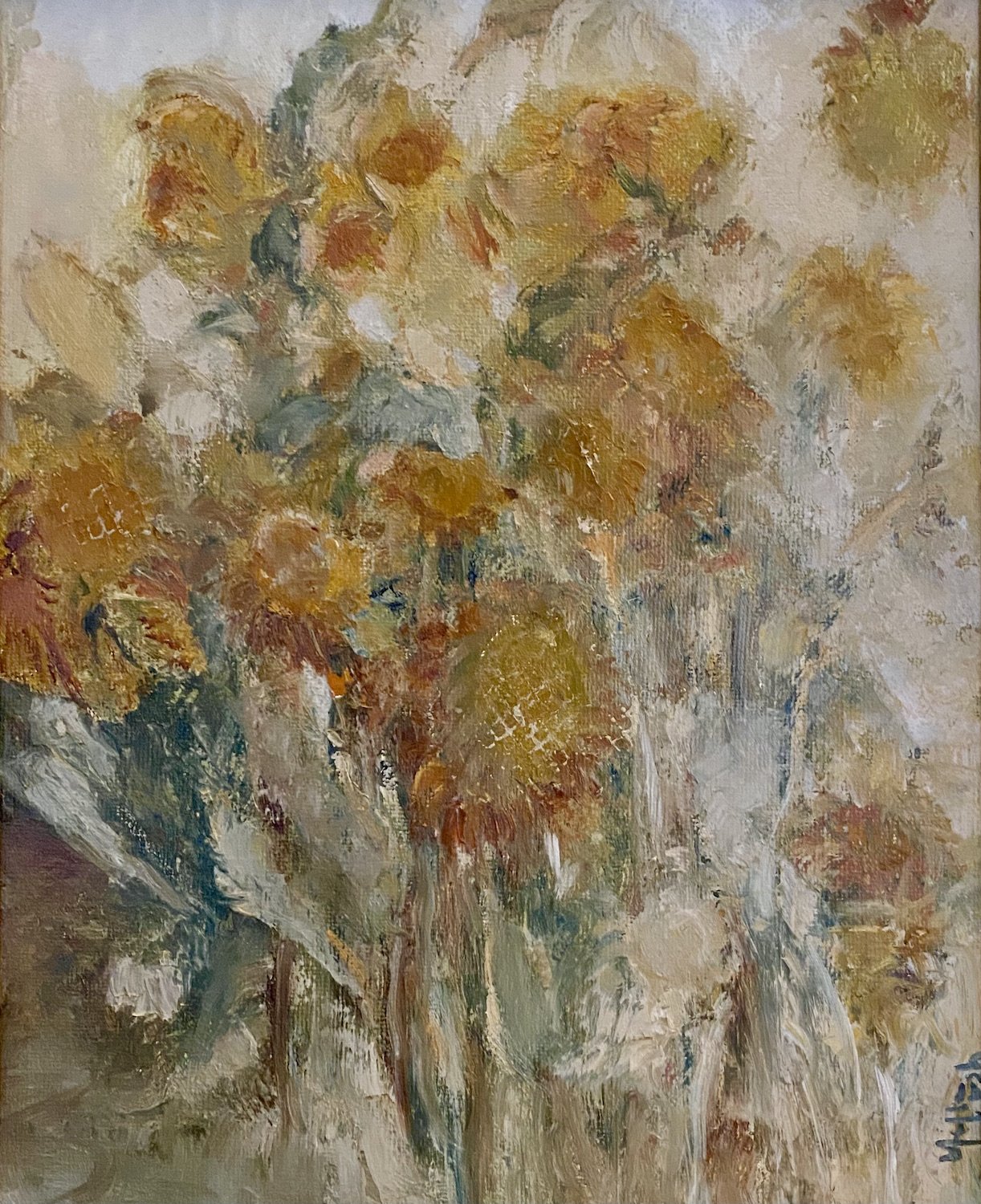   Nella Lush ,  Girasoli  Oil on linen, 20 x 16 in.  $2,200  
