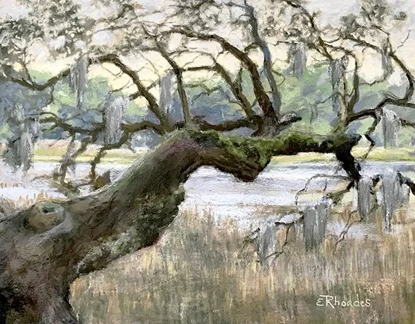   Elizabeth Rhoades ,  Out on a Limb  Pastel, 11 x 14 in.  $1,075  