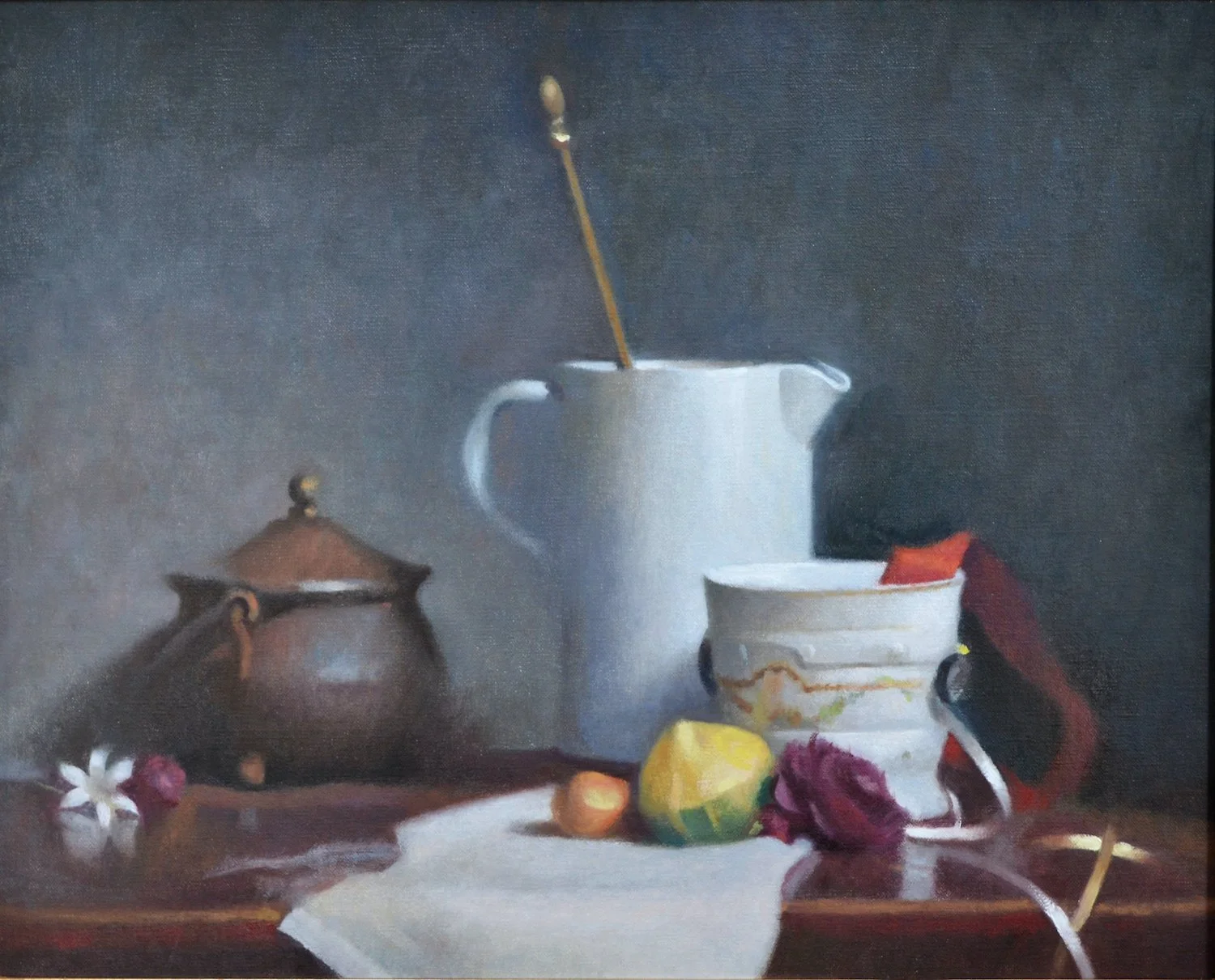   Richard Giedd ,  Gray and White  Oil, 16 x 20 in.  $2,500  
