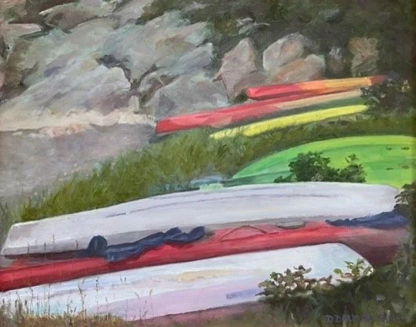 Dorothy Daly Marshall , At the Cove Oil on canvas, 22 x 26 in $700
