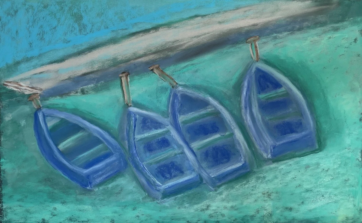 Laura Bryant Dignam , Red Steps Pastel, 12 x 16 in $600