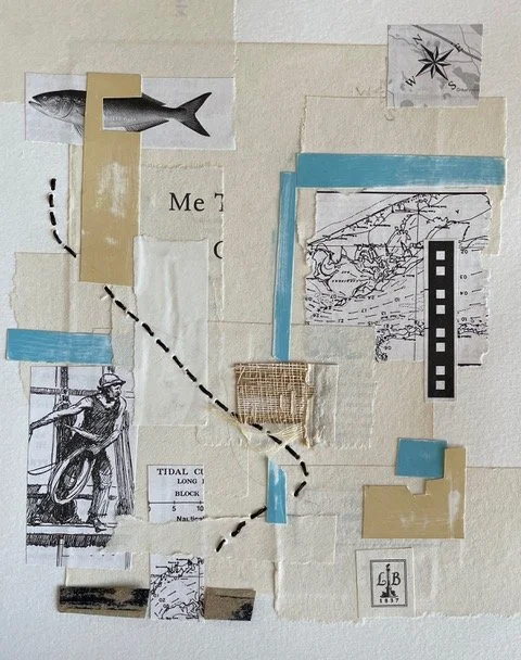 M J Champion , At Sea Collage, 10 x 8 in $150