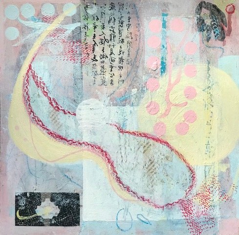 May Sun , Spring Creation Mixed media on board, 12 x 12 in $300
