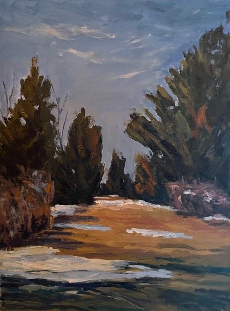 Mike Storella , Winter’s Pull Oil on canvas, 18 x 24 in $2,500