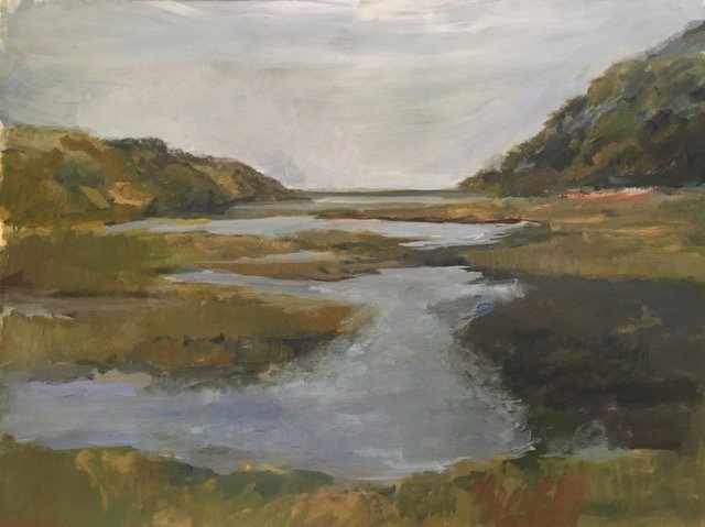 Charlotte Roberts , Marsh View Gouache, 20 1/2 x 28 1/2 in. $1,000