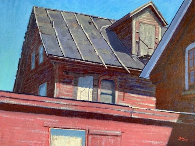 Dave Drinon , The Paint Factory in Transition Oil, 14 x 18 in. $2,450