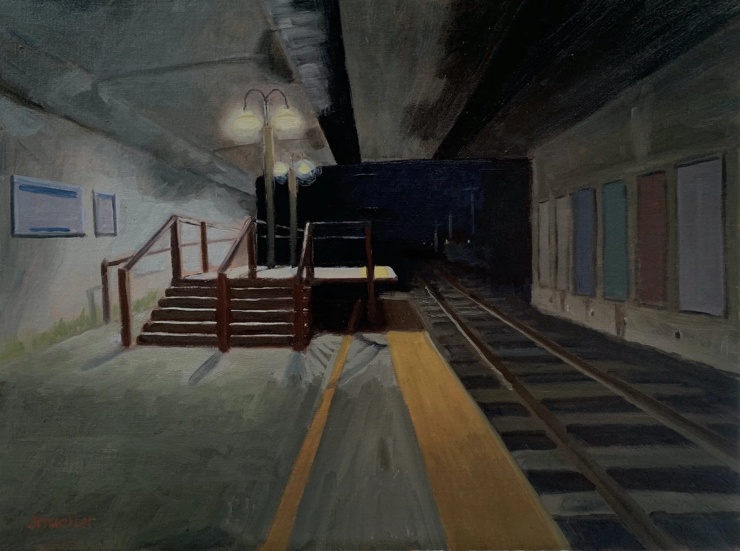 Debbie Mueller , Evening Departure Oil on panel, 18 x 24 in. $2,300