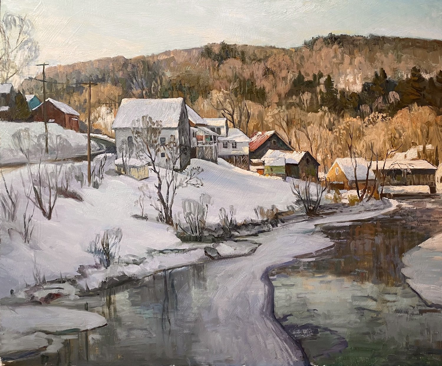 Ken Knowles , Winter in Vermont Oil, 30 x 36 in. $10,000 BERNA & JOSEPH WARNER BUTLER II MEMORIAL AWARD for excellence in landscape painting in oil