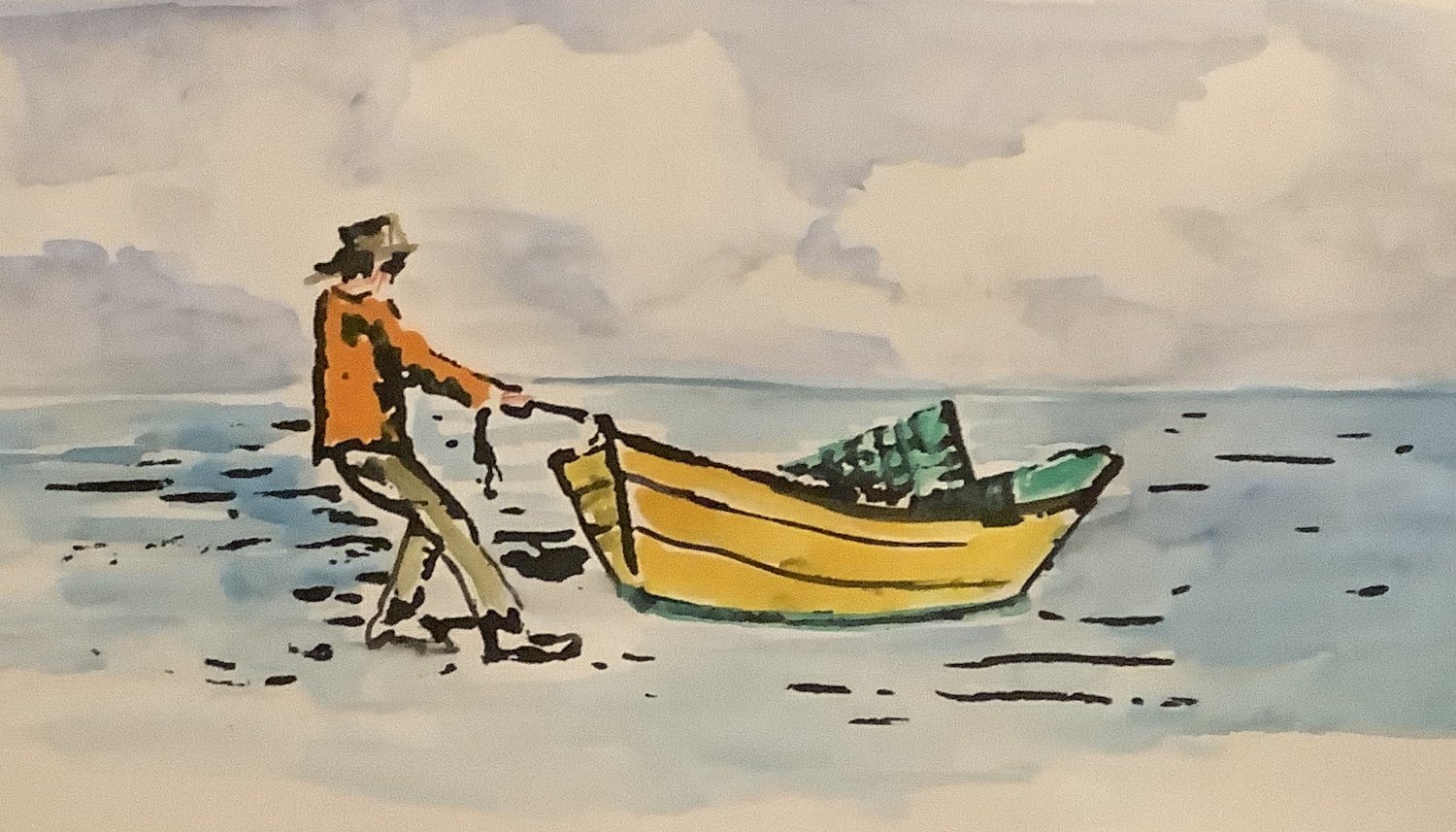 Janice Carragher Charles , Haul Away Seriograph on rag paper, 8 x 10 in. $350