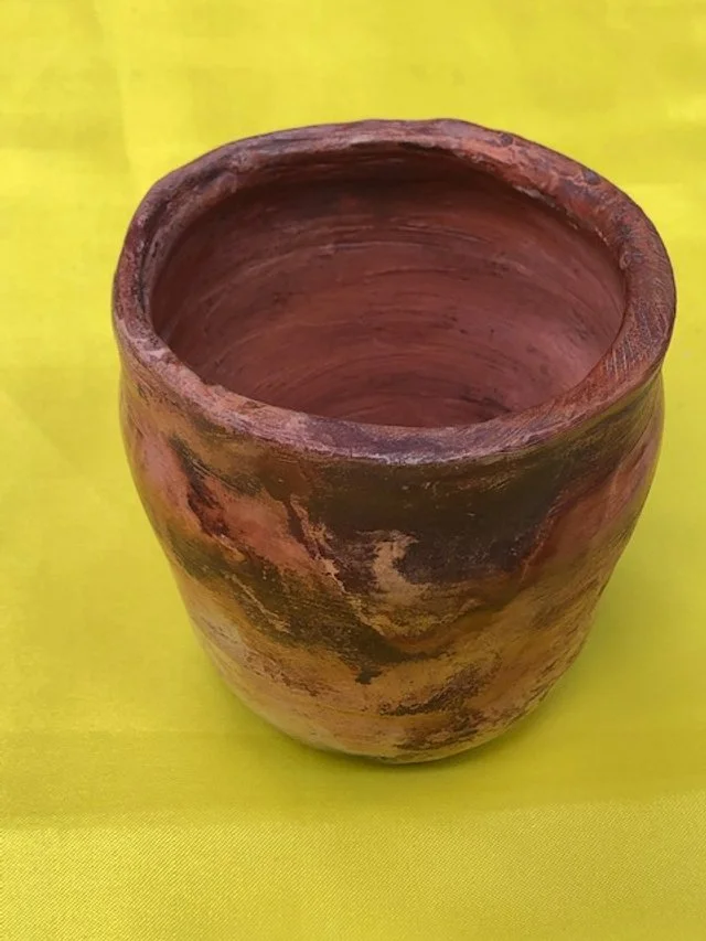   Richard Roche ,  Native American Pot  Raku Ceramic, 5 x 4 in.  $85  