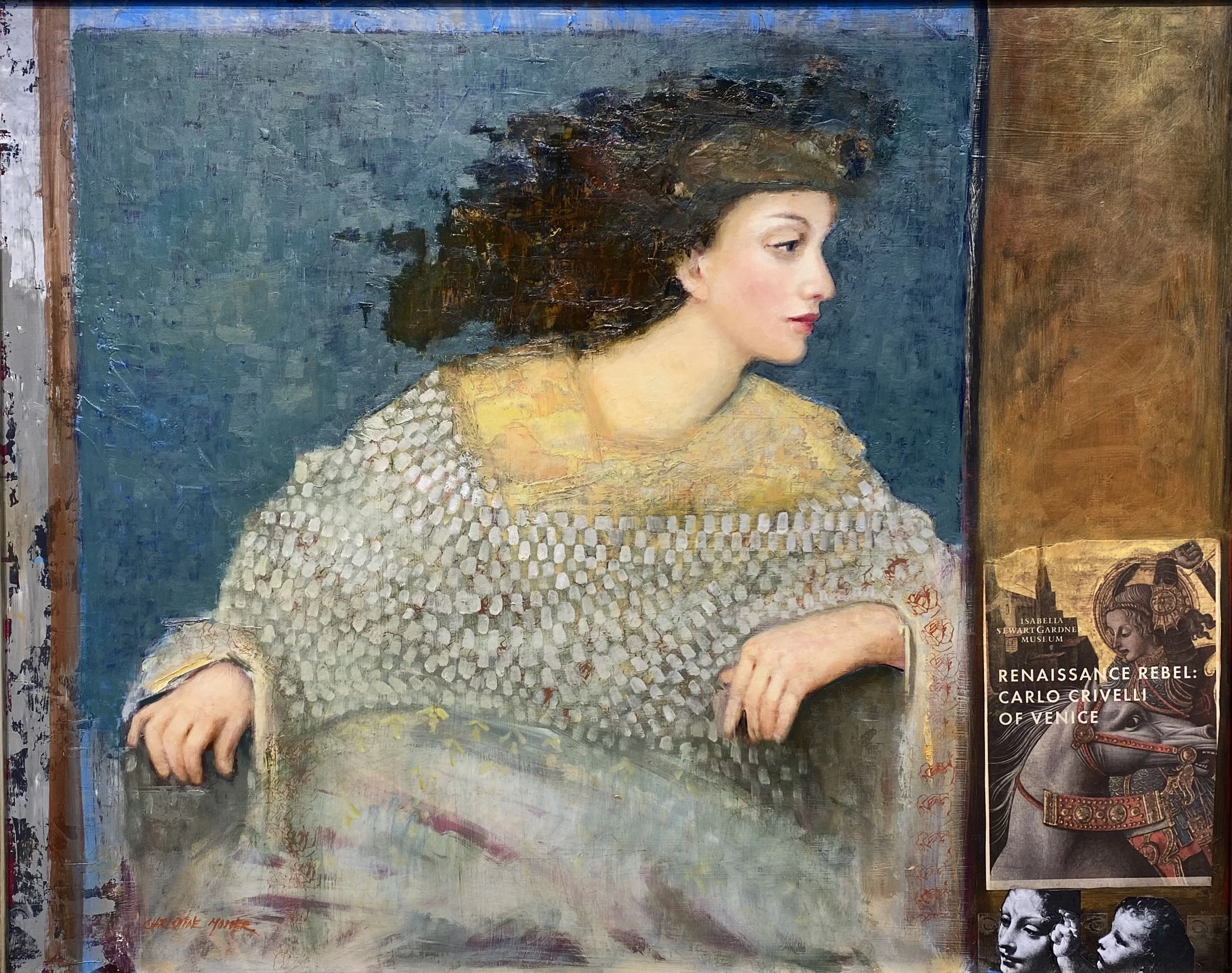 Christine Mosher , Venetian Eclipse Oil, 31 1/2 x 37 1/2 in. $8,900 BOB MCPHAIL AWARD for an imaginative work of art with creative use of materials in painting, graphics or sculpture