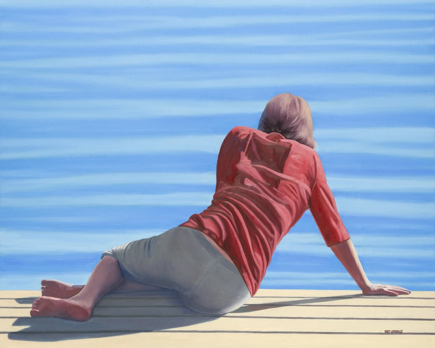 David Arsenault , Self Reflection Oil on canvas, 24 x 30 in. $5,300