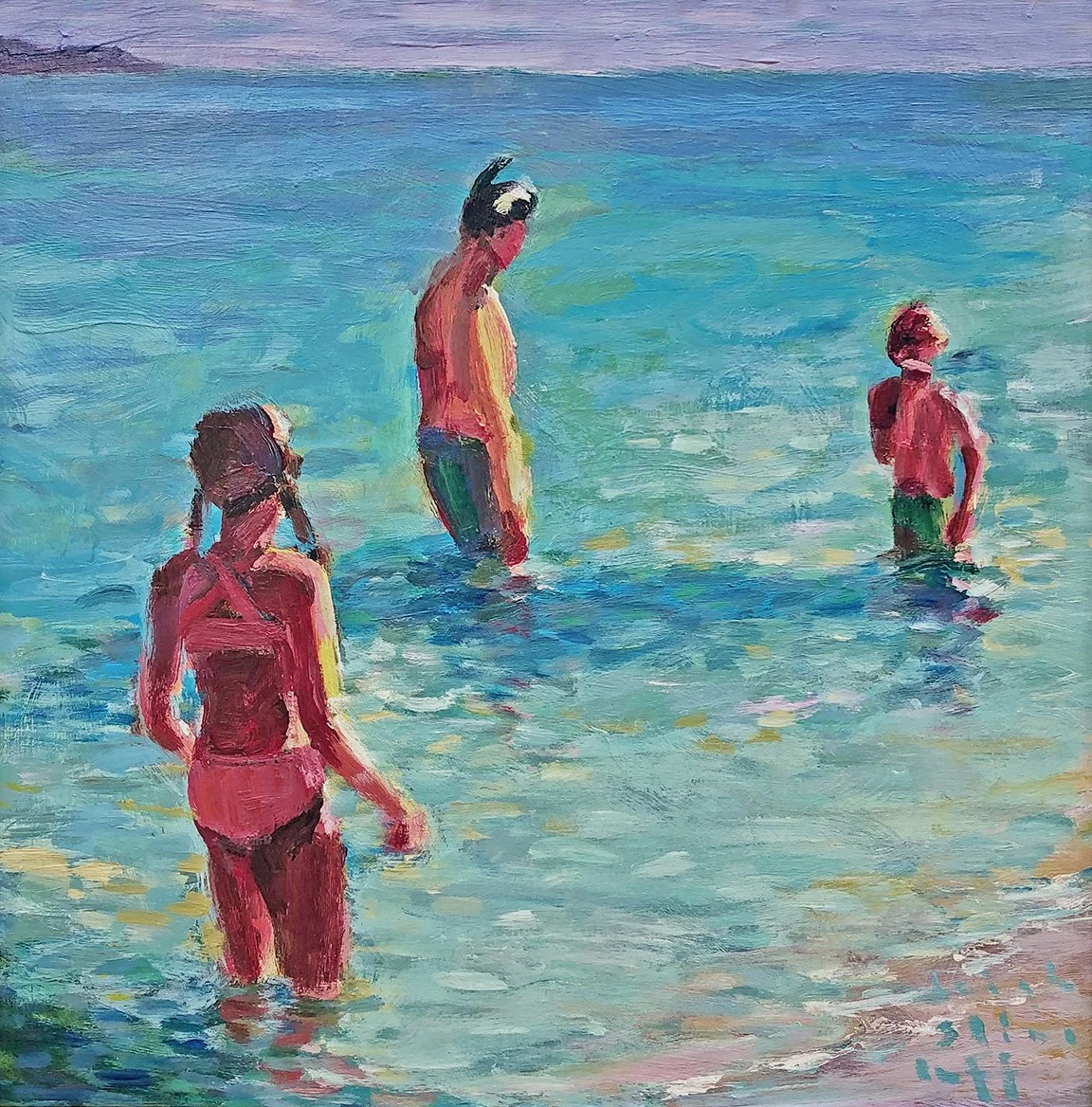 Leigh Slingluff , Dad has the Snorkel Acrylic, 16 x 16 in. $1,200