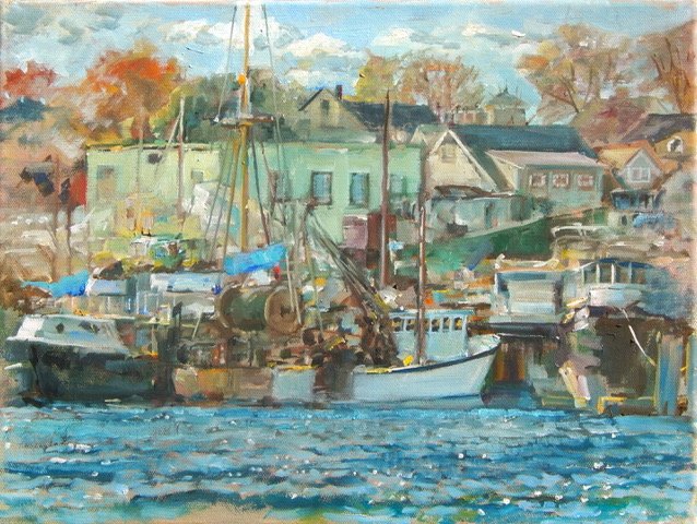 Sharon Jordan Bahosh , Spring, Gloucester Harbor