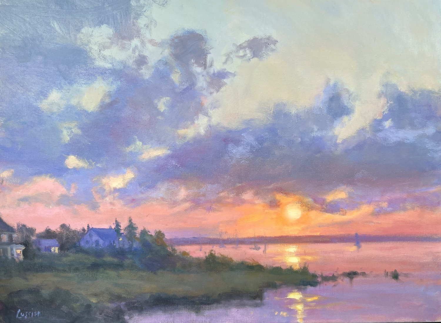 Barbara Lussier , Light Show Oil, 18 x 24 in. $2,800