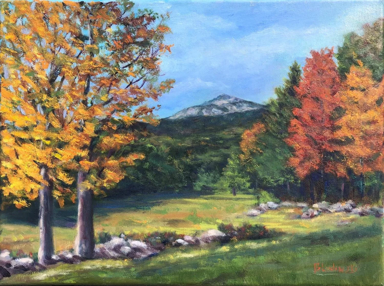 Barbara Ludinsky , On the Road to Mt. Monadnock Oil on linen, 12 x 16 in. $650