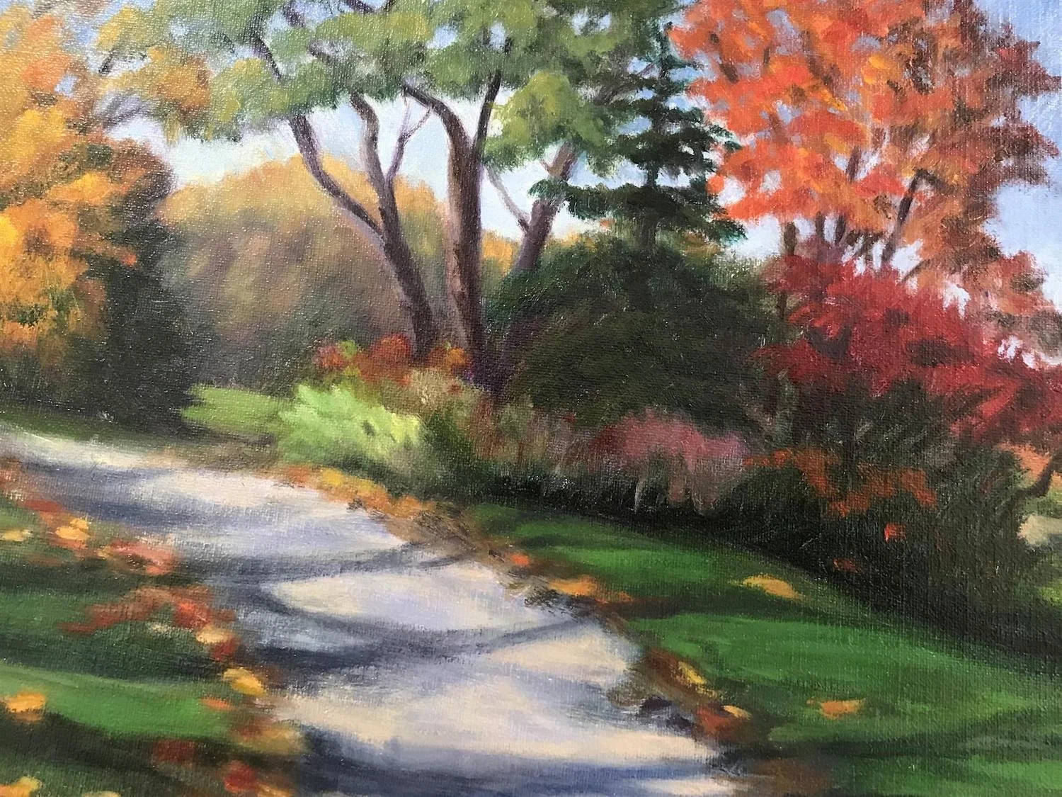 Linda Lea Bertrand , A Walk in the Woods Oil, 11 x 14 in. $1,000