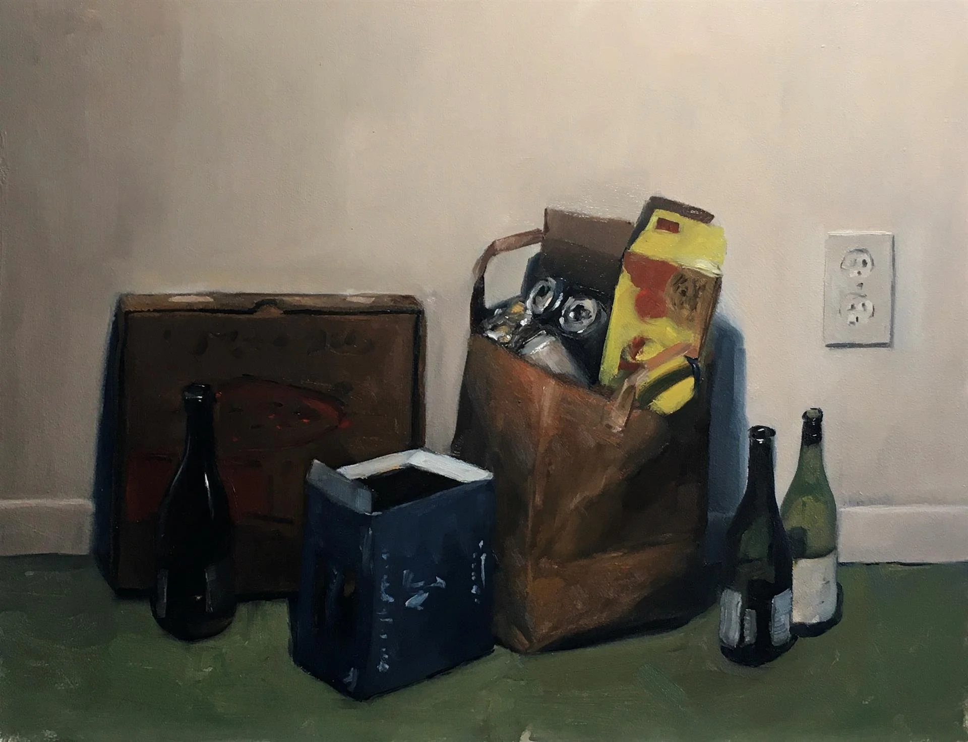 Adam Leveille , April, 2020 Oil on board, 14 x 17 in. $600 RAA&M Award for excellence in any medium