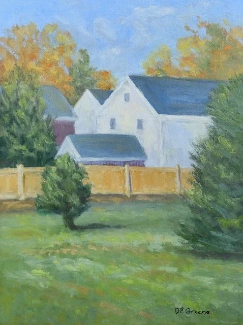 Dale Partis Greene , Backyards Oil, 12 x 9 in. $550