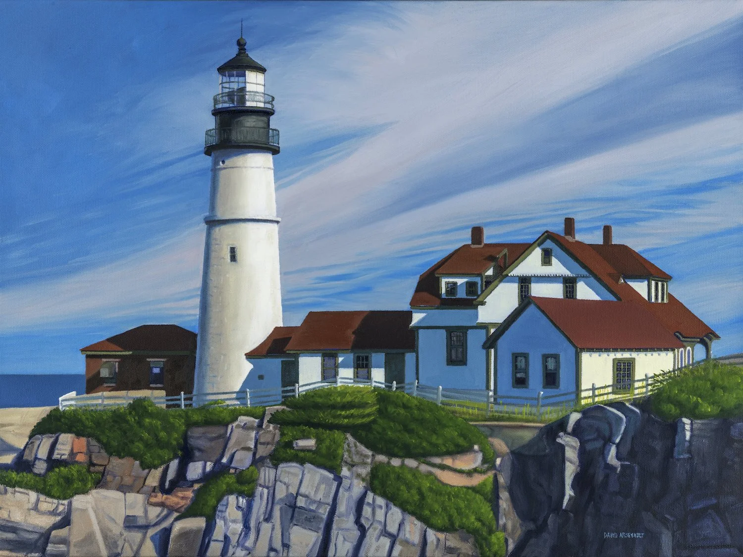 David Arsenault , Portland Head Light Oil on canvas, 18 x 24 in. $3,500