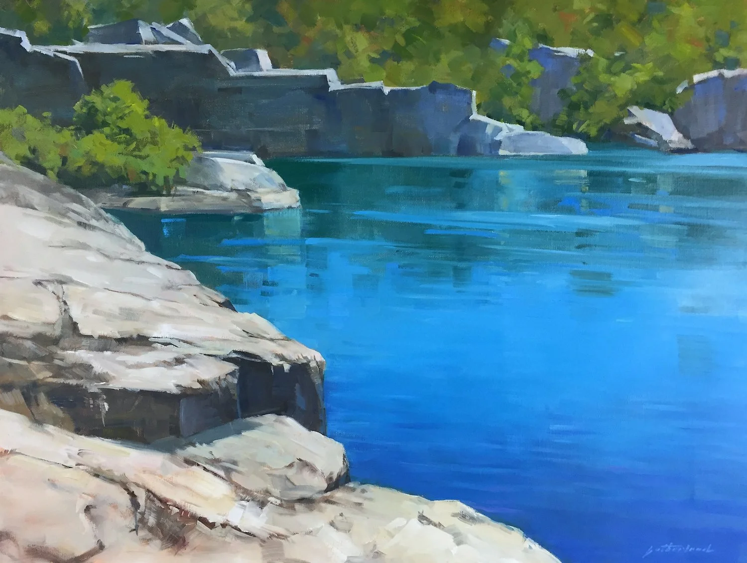Janet Sutherland , Halibut Point Oil, 18 x 24 in. $3,000